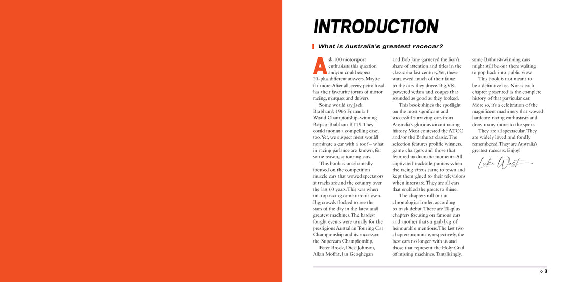 Australia's Greatest Racecars