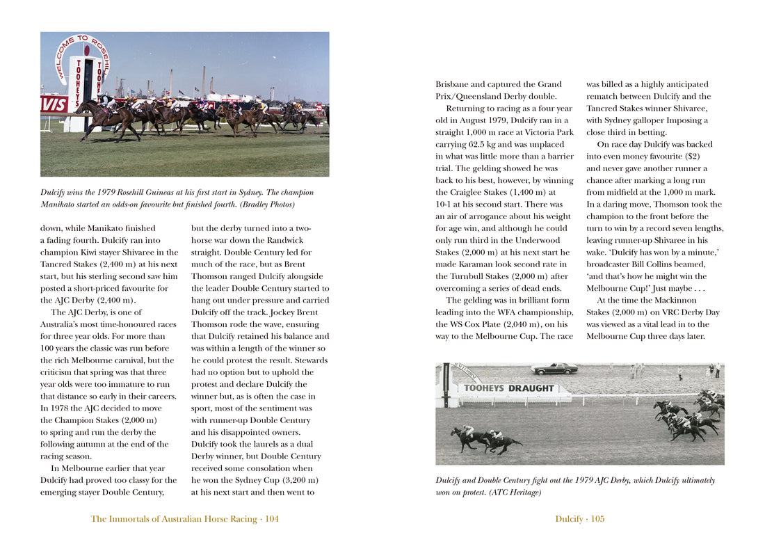 Immortals of Australian Horse Racing: the Thoroughbreds
